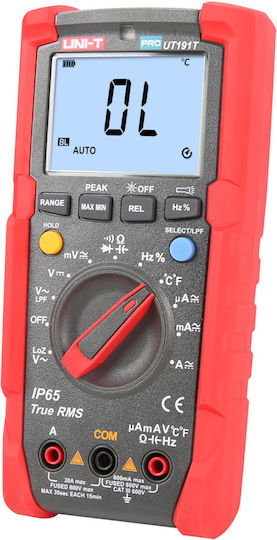 Uni-T Digitales Multimeter Wahre Effektivwert mit AC / DC / Widerstand / Kapazität / Temperaturmessung UT191T