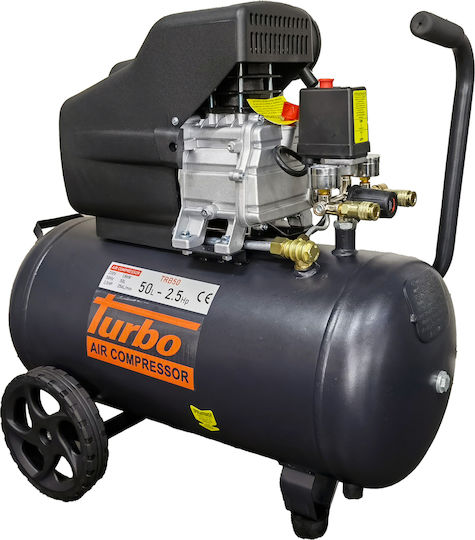 Turbo Einphasig Luftkompressor mit Leistung 2.5hp und Lufttank 50Es TRB50