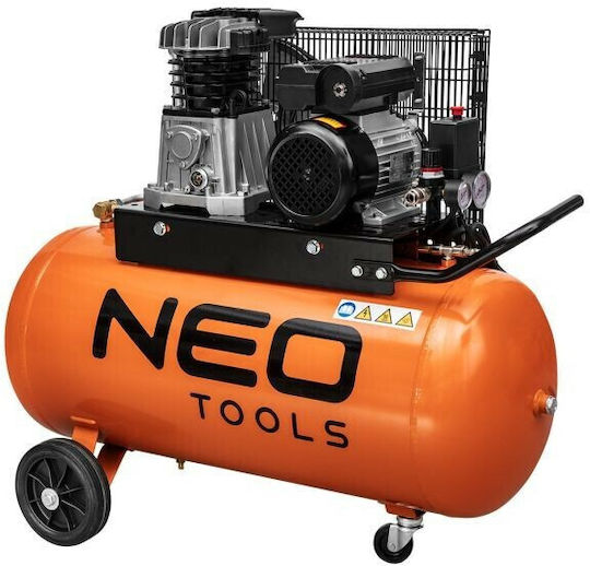Neo Tools Μονοφασικό Κομπρεσέρ Αέρος 74dB με Ισχύ 3hp και Αεροφυλάκιο 150lt