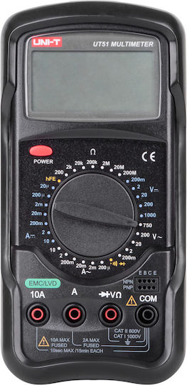 Uni-T Digitales Multimeter mit AC / DC / Widerstandsmessung UT51