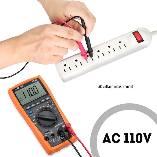 Proster Vichy VC99 Ψηφιακό Πολύμετρο με Μέτρηση AC / DC / Αντίστασης