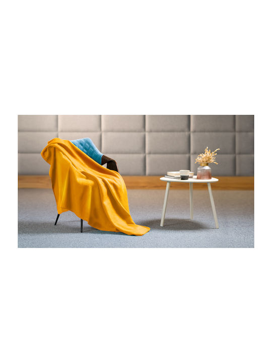 Teesa Κουβέρτα Fleece Καναπέ 130x150εκ. Yellow