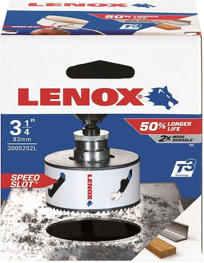 Lenox Ποτηροπρίονο με Διάμετρο 83mm για Ξύλο και Μέταλλο