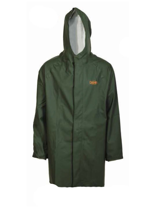 Dispan Waterproof and Windproof Jacket Work Green