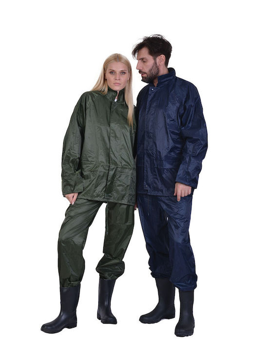 Ergo Waterproof and Windproof Work Suit Blue
