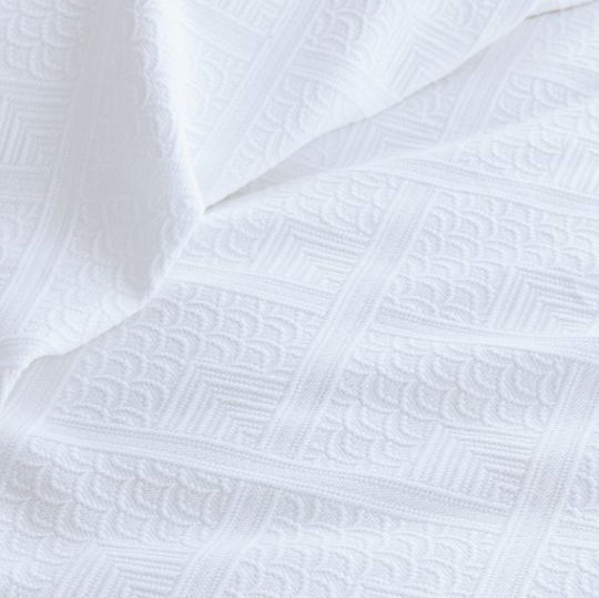 Palamaiki Carla Pique Blanket Single 170x260cm White