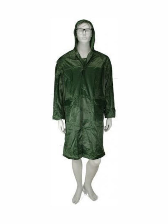 Galaxy Waterproof Work Poncho PVC with Hood Green