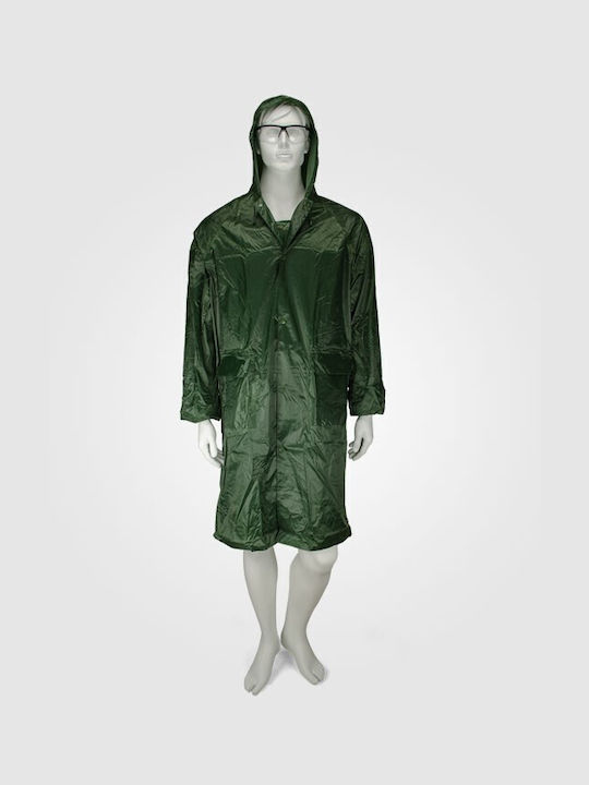 Galaxy Waterproof Work Poncho PVC with Hood Green