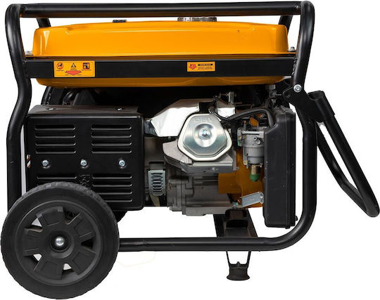 Ingco Generator Benzină (în patru timpi) Patru timpi cu Autostart, Roți și Putere Maximă 6.5kVA