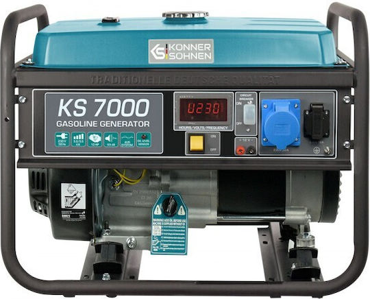 Könner & Söhnen 7000E-3 Τριφασική Γεννήτρια Βενζίνης Τετράχρονη με Χειροκίνητη Μίζα και Μέγιστη Ισχύ 6.8kVA