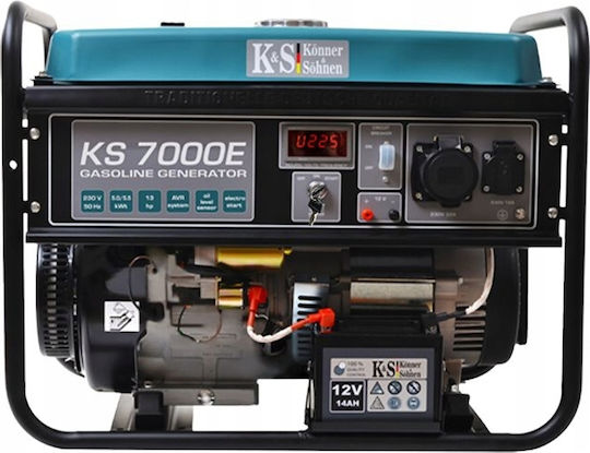 Könner & Söhnen 7000E-3 Τριφασική Γεννήτρια Βενζίνης Τετράχρονη με Χειροκίνητη Μίζα και Μέγιστη Ισχύ 6.8kVA
