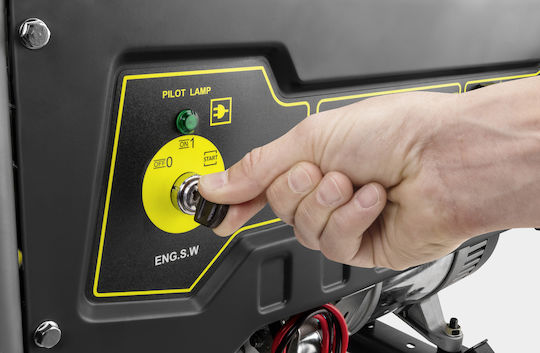 Karcher PGG 6/1 Generators Benzin mit Kickstart, Rädern und maximaler Leistung 6.3kVA