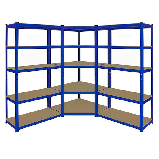 T-Rax Γωνιακή Ραφιέρα Dexion 90x45x180εκ. με 5 Ράφια Συνολικής Αντοχής 1325kg
