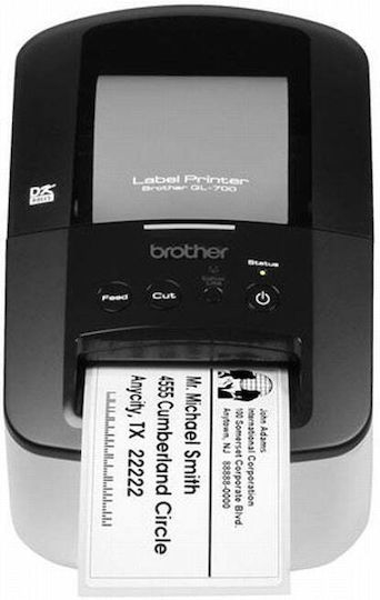 Brother Ql-700 Imprimantă de Etichete cu Transfer Direct USB Ethernet 300 dpi