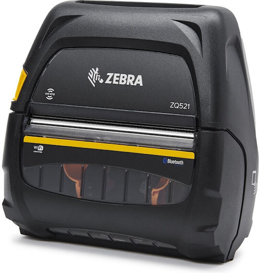 Zebra ZQ521 Portable Label Printer Direct Transfer USB, Wi-Fi, Bluetooth 203 dpi