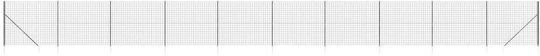 vidaXL Plasă de sârmă Galvanizat cu Îmbrăcăminte din PVC Module Gri 1.4x25m