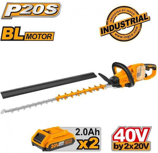 Ingco Hedge Trimmer Battery 20V with Blade 65cm CHTLI400282