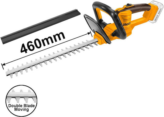 Ingco Hedge trimmer Solo Hedge Trimmer Battery 20V with Blade 45cm CHTLI20018