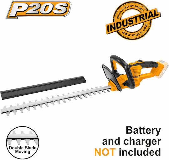 Ingco Hedge trimmer Solo Hedge Trimmer Battery 20V with Blade 45cm CHTLI20018