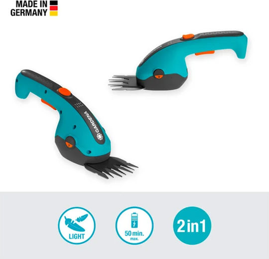 Gardena ClassicCut Li Battery Hedge Trimmer 3.6V with 1 Battery with Blade Length 8cm