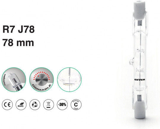 Geyer Халогенна Лампа за Цокъл R7S с Мощност 120W