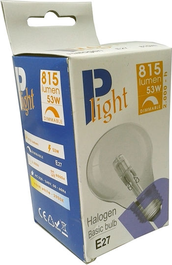 Plight Λάμπα Αλογόνου Modee για Ντουί E27 με Ισχύ 52W
