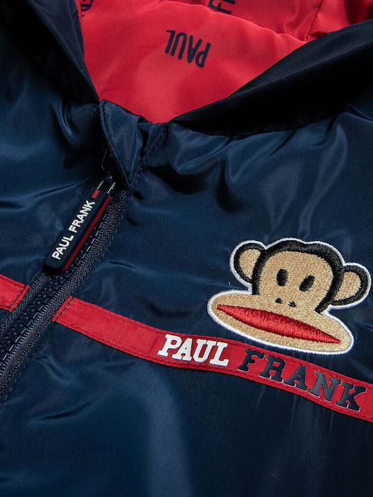 Kids' Casual Jacket Double Sided with Hood Navy Blue