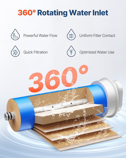Vevor Reverse Osmosis System Replacement Under Sink Water Filter Ss-004