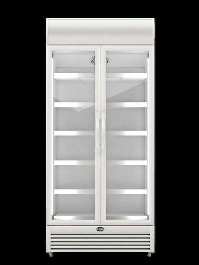 Sanden Intercool Double Beverage Refrigerator 1035lt H217xW102xD70cm White