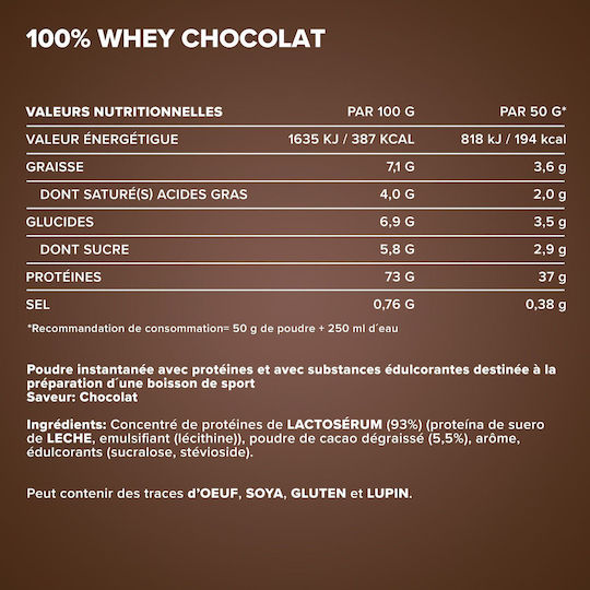 IronMaxx 100% Whey Protein Protein Whey with Flavor Milk Chocolate 900gr