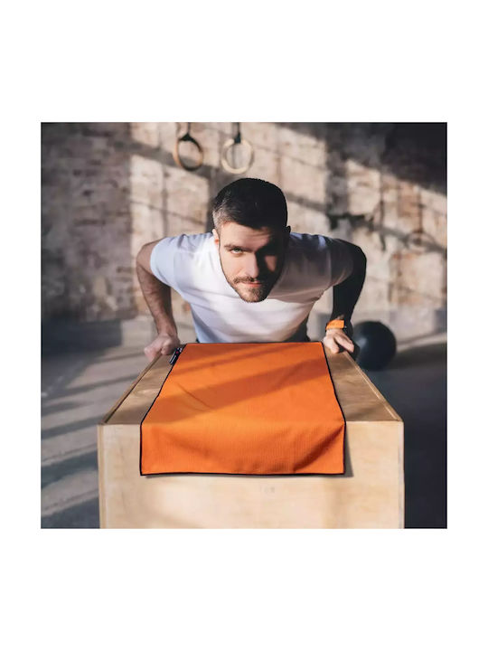 Greenwich Polo Club Essential Gymnastikhandtuch Mikrofaser und Tragetasche Orange 45x90cm