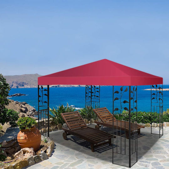 Costway Κάλυμμα για Κιόσκι Μπορντό 3x3m