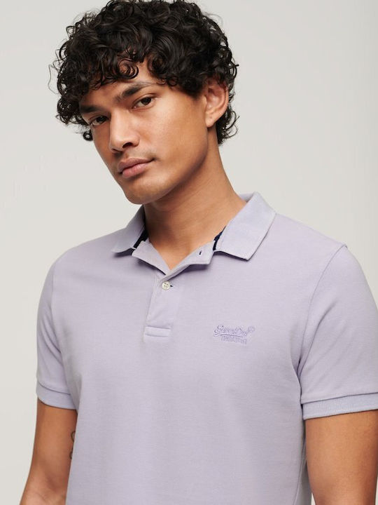 Destroy Polo T-Shirt Helle Lavendel Lila