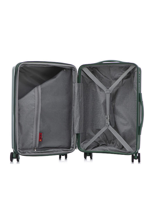 RCM Reise Koffer Kabine Hart Grün mit 4 Räder Höhe 55cm