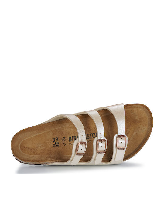 Florida Bf Graceful Flache Sandalen für Damen Beiges Regelmäßige Passform