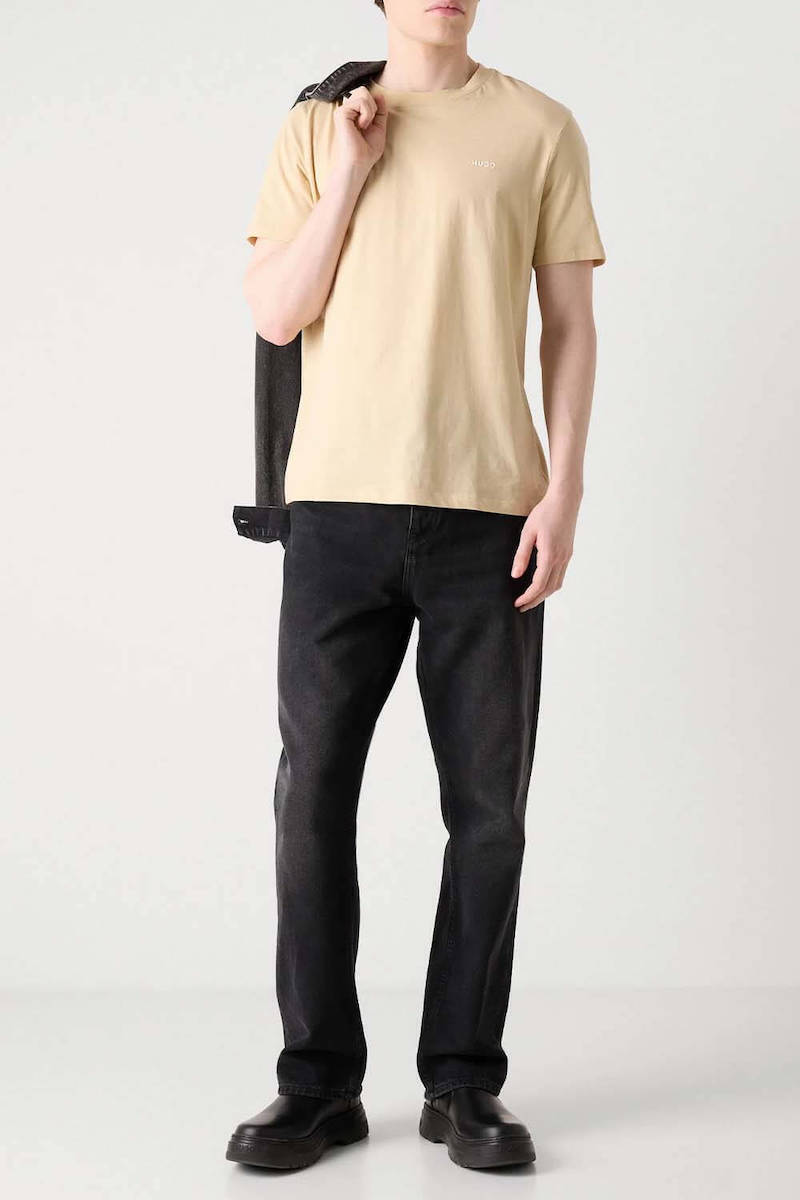 Tシャツ・カットソー HUGO Men T-shirt Beige 50466158 285 Tシャツ・カットソー HUGO Men T-shirt Beige 50466158 285 HUGO