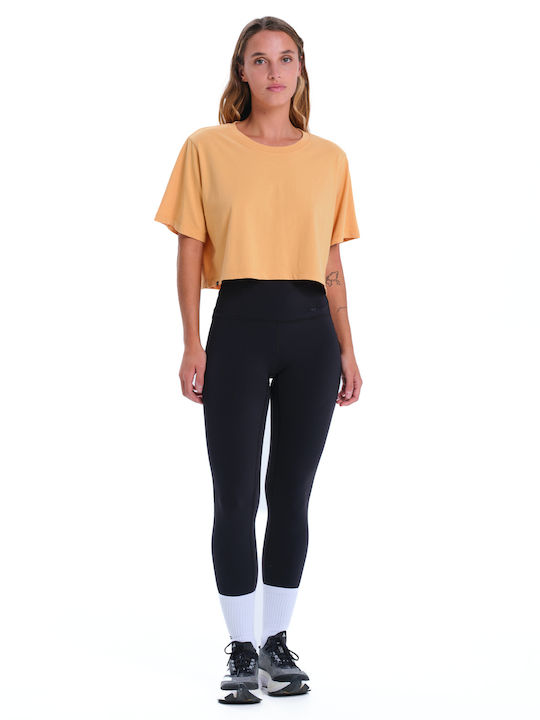 Γυναικείο Crop T-shirt Πορτοκαλί