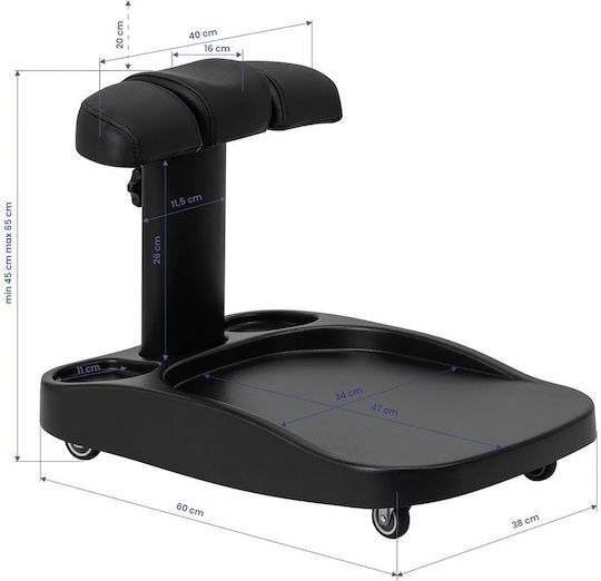 Bază mobilă pentru picioare Azzurro Negru 0150954