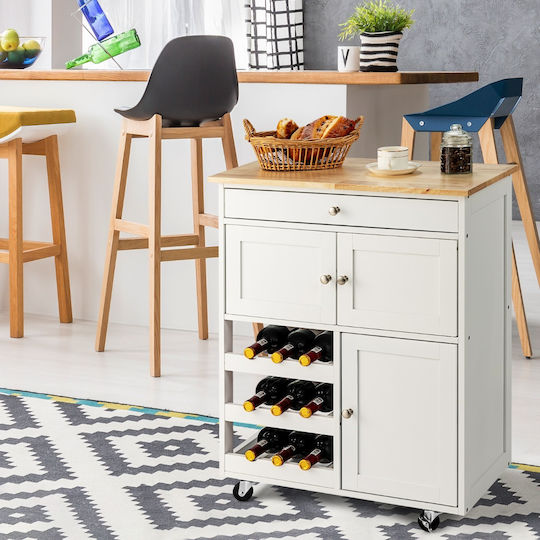Floor Cabinet White 67x37x87cm