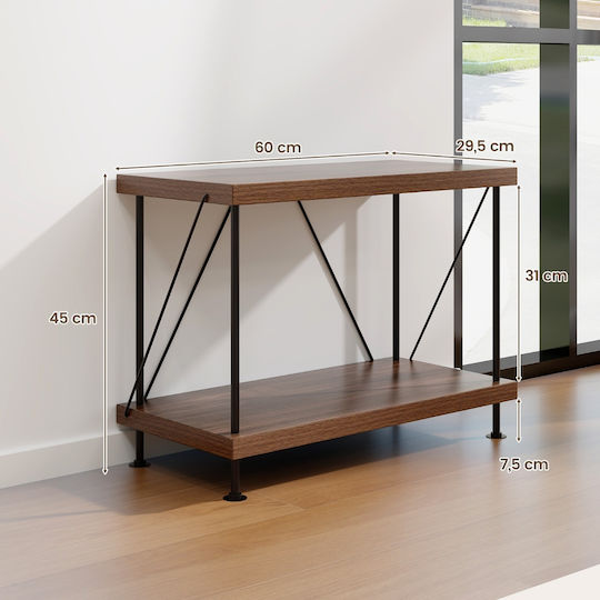 Βιβλιοθήκη Καφέ 60x29.5x45εκ.