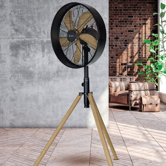 Izzy IZ-9025 Pedestal Fan 80W Diameter 46cm Black