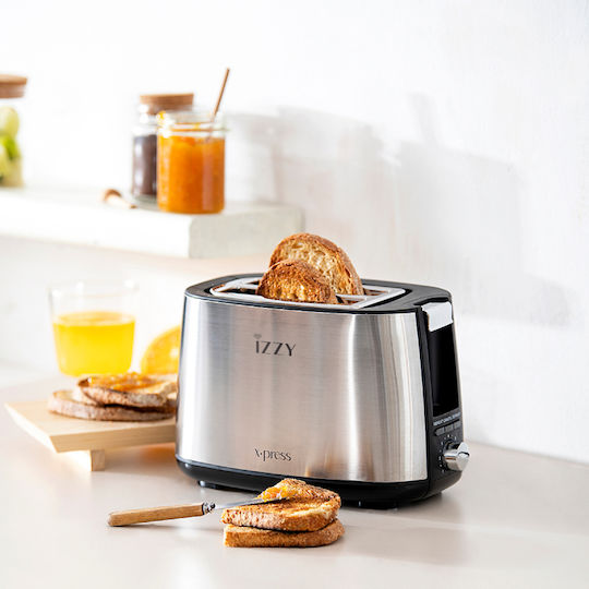 Izzy X-Press IZ-9100 223946 Toaster 2 Slots 800W Inox
