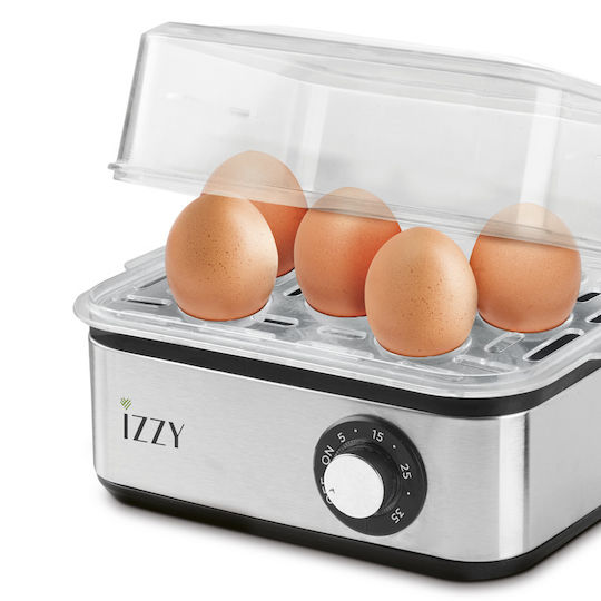 Izzy IZ-8201 Egg Cooker 8 Egg Capacity 600W Silver