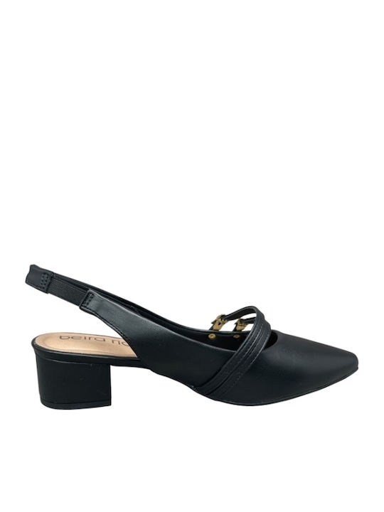 Pumps mit Riemchen Schwarz