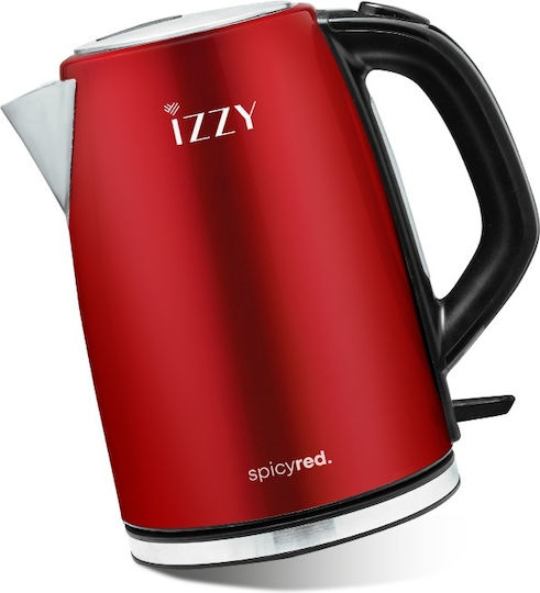 Izzy IZ-3011 Βραστήρας 1.7lt 2200W Κόκκινος