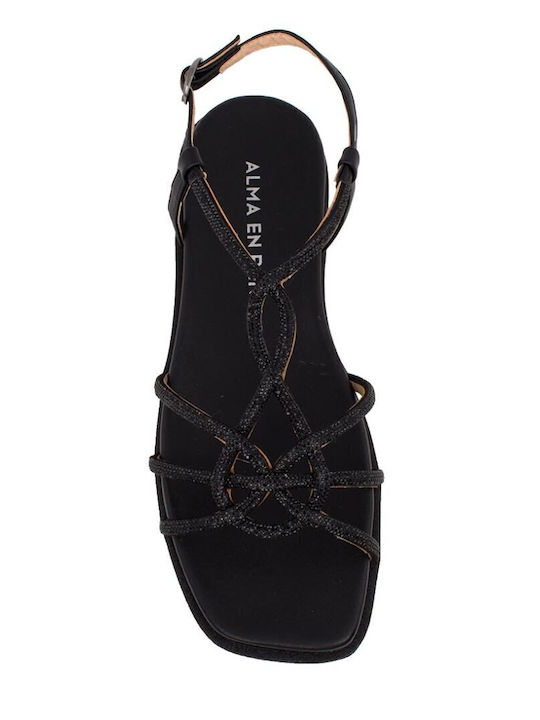 Sandale Casual Damă Din Piele Negre