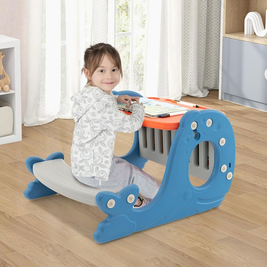Birou pentru Copii pentru Desen Albastru Costway