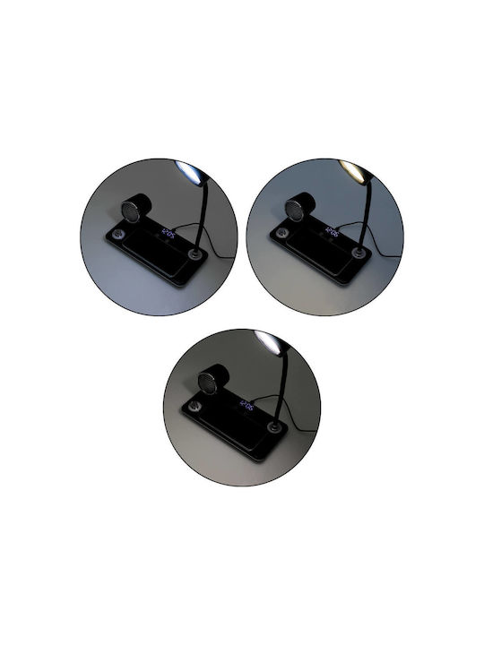 LED Φωτιστικό Γραφείου Bluetooth σε Μαύρο Χρώμα