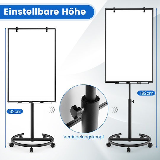 Costway Magnetisch Trockenlöschtafel Auf Rädern