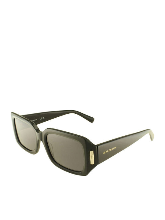 Longchamp Ochelari de soare Μαύρα cu Cadru & Negru Lentilă